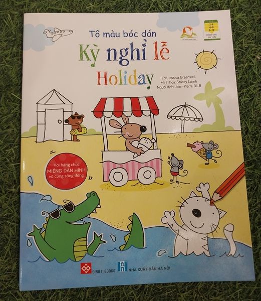 Tô màu bóc dán - Kỳ nghỉ lễ - Holiday 24N