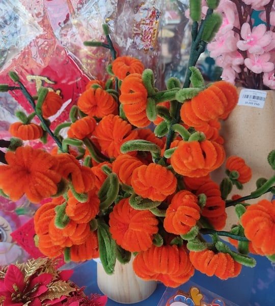 Cành quất kẽm nhung 34cm