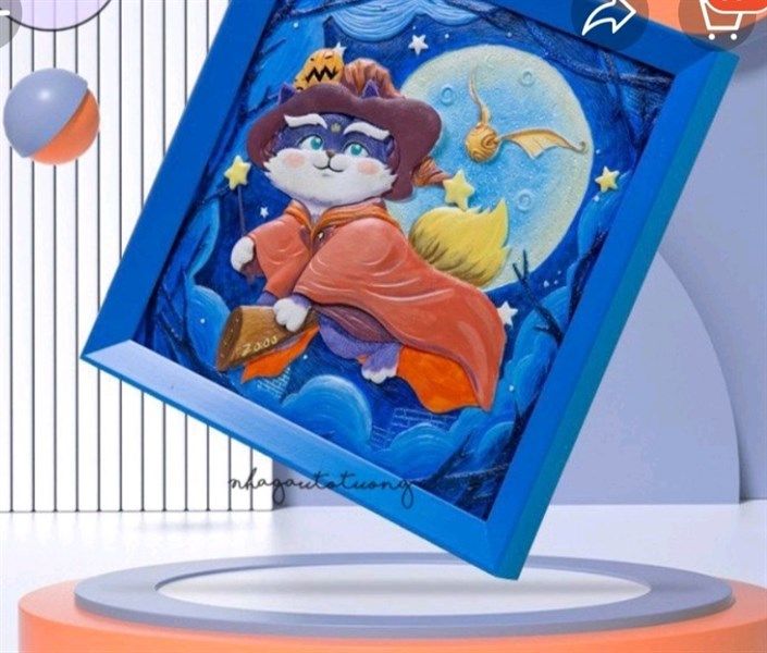 Tranh tượng thạch cao 34x34
