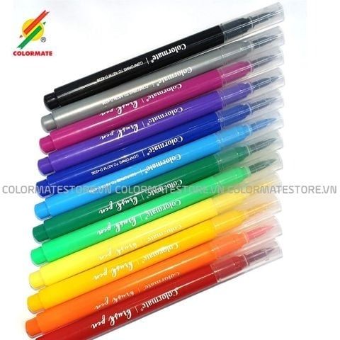 Bộ 12 Bút Lông Đầu Cọ Màu Nước Brush Pen-Colormate