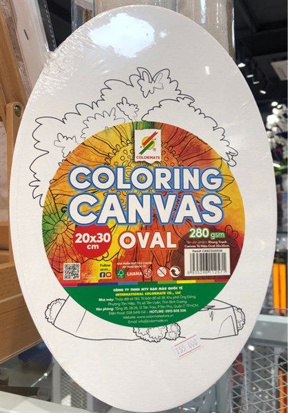 Bảng canvas in oval 20x30cm-Colormate