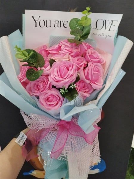 BÓ HOA 7 LỚP - 15 BÔNG