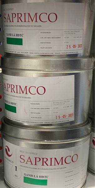 Mực in offset xanh lá 1kg