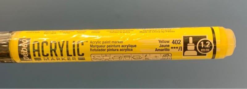 Acrylic Marker 1.2 Tip Yellow