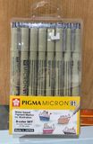  Bút Pigma Micron 01 Bộ 8 Cây 