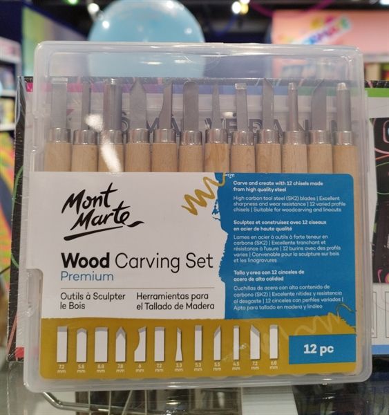 MM Wood Carving Set 12pc