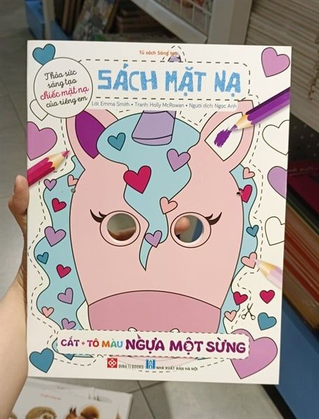 Sách mặt nạ - Cắt + tô màu