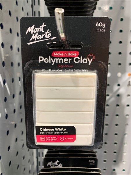 Đất Sét Polymer MM Make n Bake 60g - White