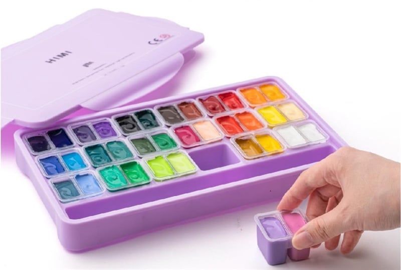 HIMI 36 COLORS 12G GOUACHE PAINT SET - NEW 2023