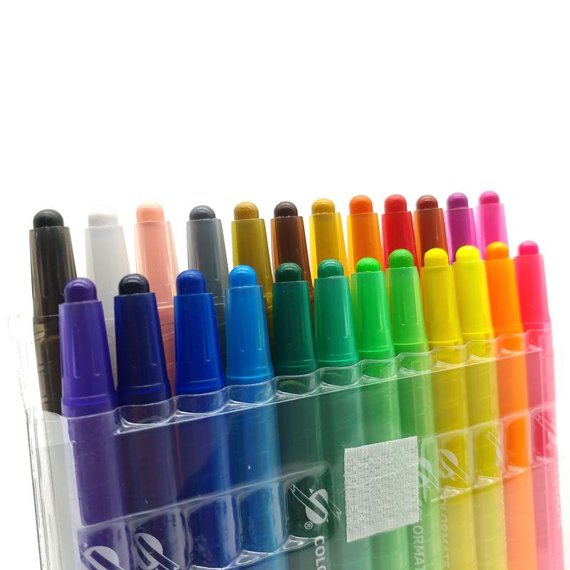 Bộ bút sáp vặn 24 màu-Colormate