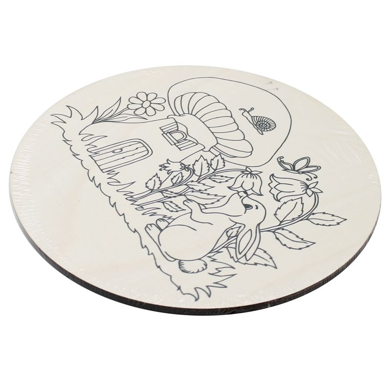 Tranh Gỗ Tô Màu Garden 25cm