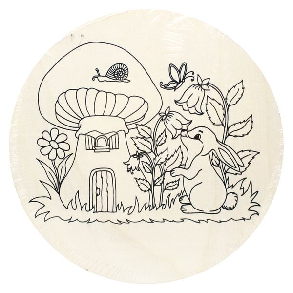 Tranh Gỗ Tô Màu Garden 25cm
