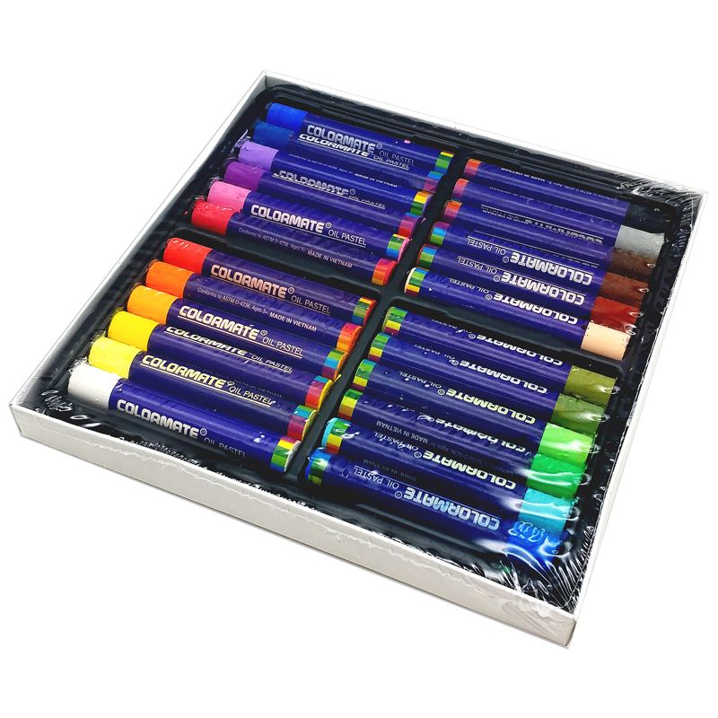 Hộp sáp màu dầu 24 cây (oil pastels)-Colormate