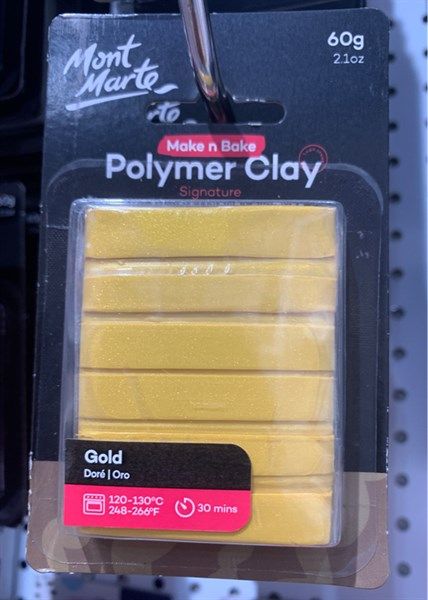 Đất Sét Polymer MM Make n Bake 60g - Gold