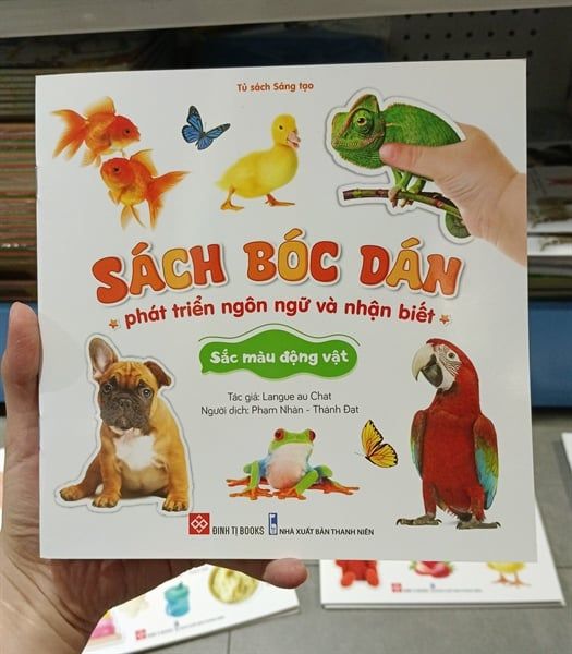 Sách bóc dán phát triển ngôn ngữ và nhận biết
