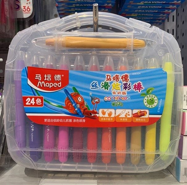 Hộp 24 Màu Sáp Maped
