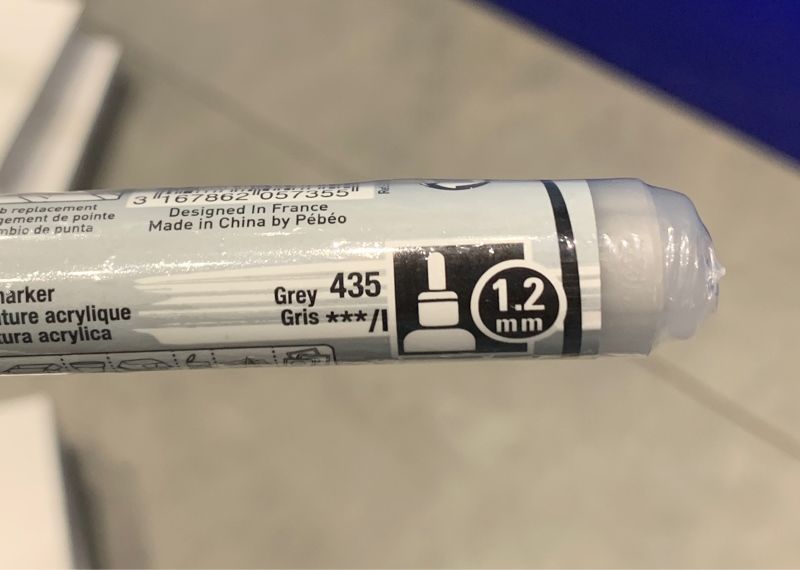 Acrylic Marker 1.2 Tip Grey