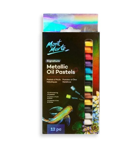 MM Metallic Oil Pastels 12pc