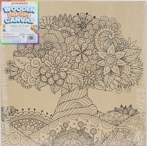 Canvas Gỗ Tô Màu 12x12-Colormate