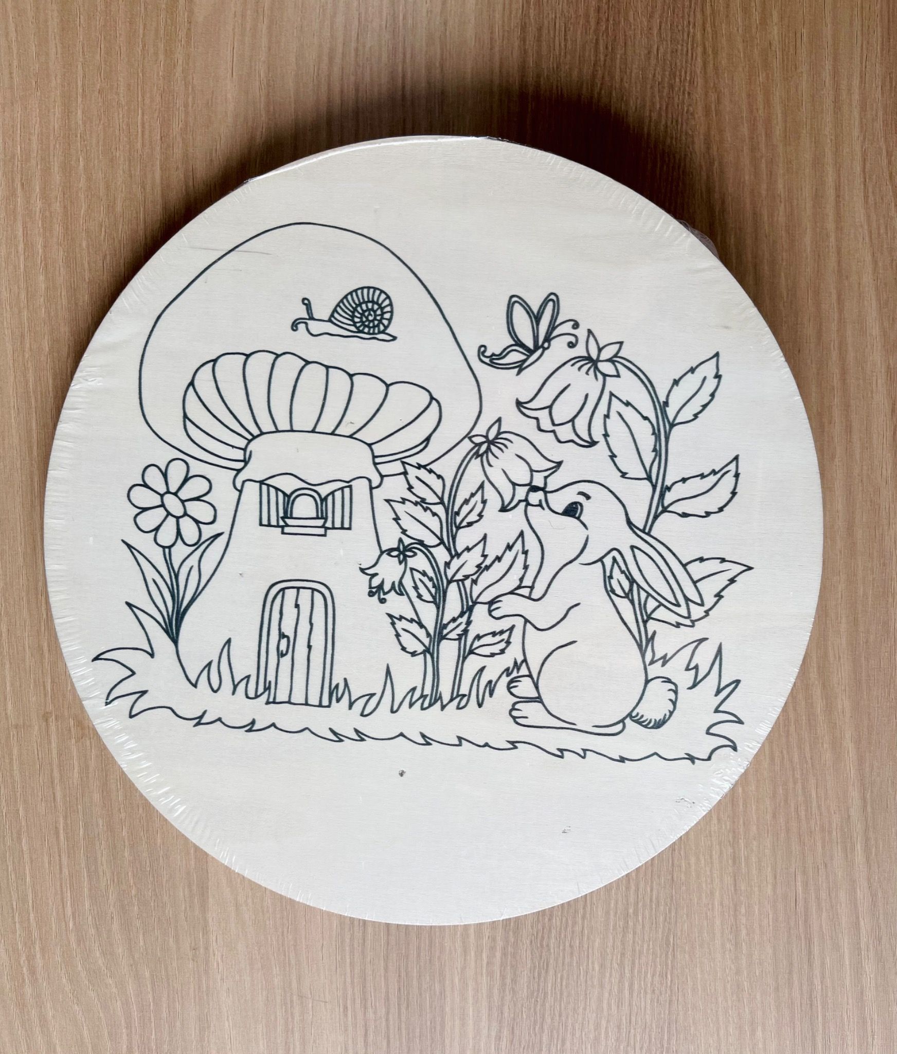 Tranh Gỗ Tô Màu Garden 25cm