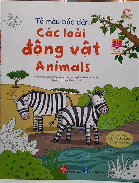 Tô màu bóc dán - Các loài động vật - Animals_ST_USB