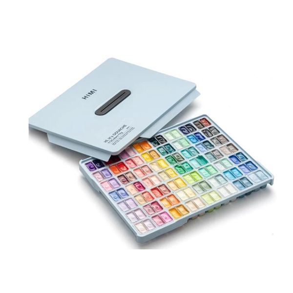 HIMI 112 Colors 12ml Gouache Paint Set Ice Blue Packaging
