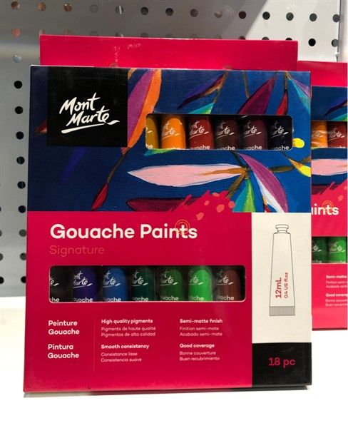 MM Gouache 18pc x 12ml
