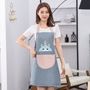Tạp dề cao cấp 3 nút Mia màu bò lợt
