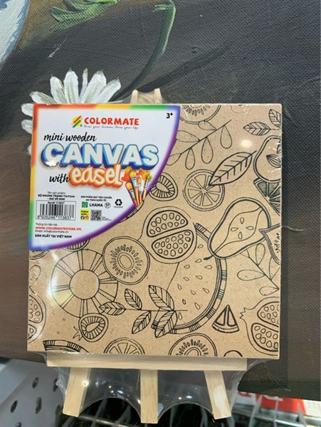 Canvas Gỗ Tô Màu + Giá Vẽ-Colormate