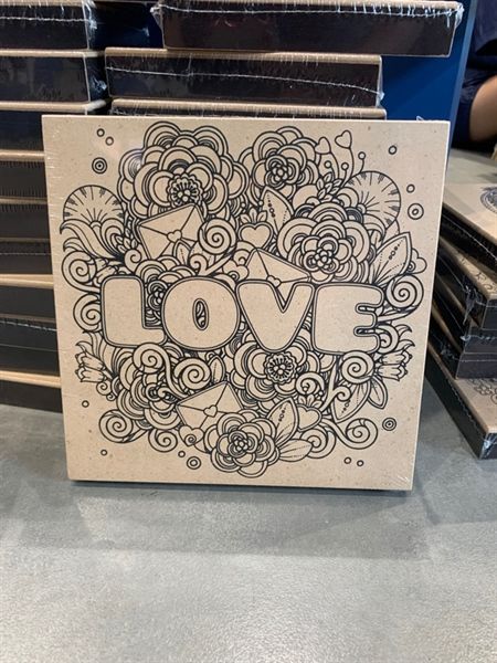 Canvas gỗ tô màu 8x8 inch