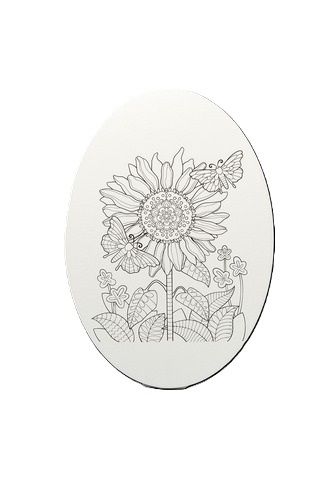 Bảng canvas in oval 20x30cm-Colormate