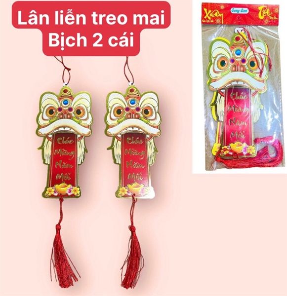 Lân liễn treo mai ( 10 x 20cm)