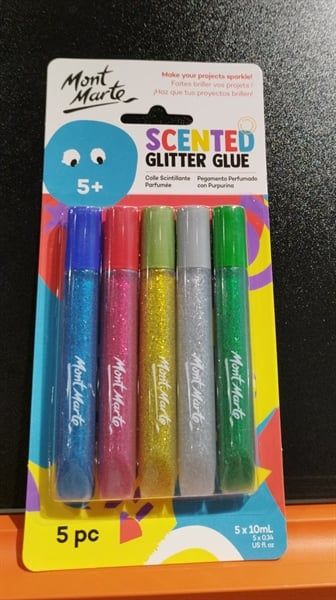 MM Scented Glitter Glue 5pc