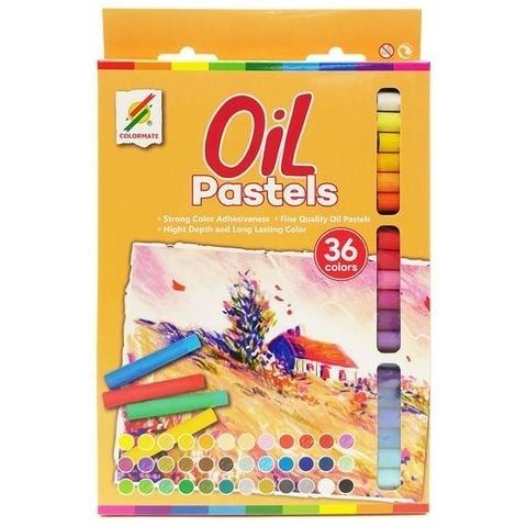 Hộp sáp màu dầu 36 cây (oil pastels)-Colormate