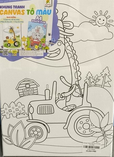 Khung Tranh Canvas Tô Màu A4-Colormate