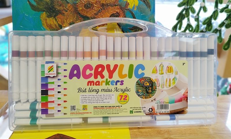 Bút lông màu Acrylic 72c (acrylic marker)-Colormate