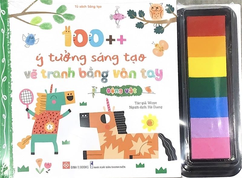 100++ ý tưởng sáng tạo vẽ tranh bằng vân tay - Động vật