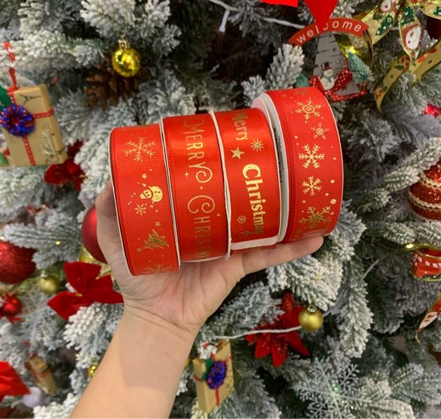 Ruy băng Noel 2,5cm x 25m