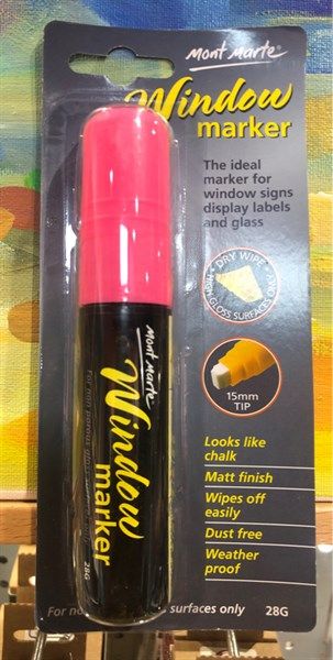 Bút vẽ Cửa Kính Window Marker 28g - Pink