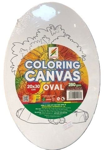 Bảng canvas in oval 20x30cm-Colormate