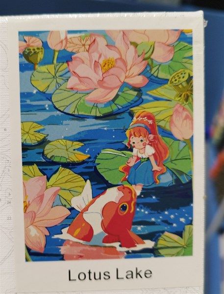 Tranh Tô Màu Số Hoá LOTUS LAKE A3-Colormate