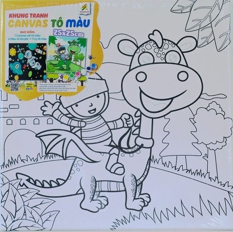 Khung Tranh CanVas Tô Màu 25x25cm-Colormate