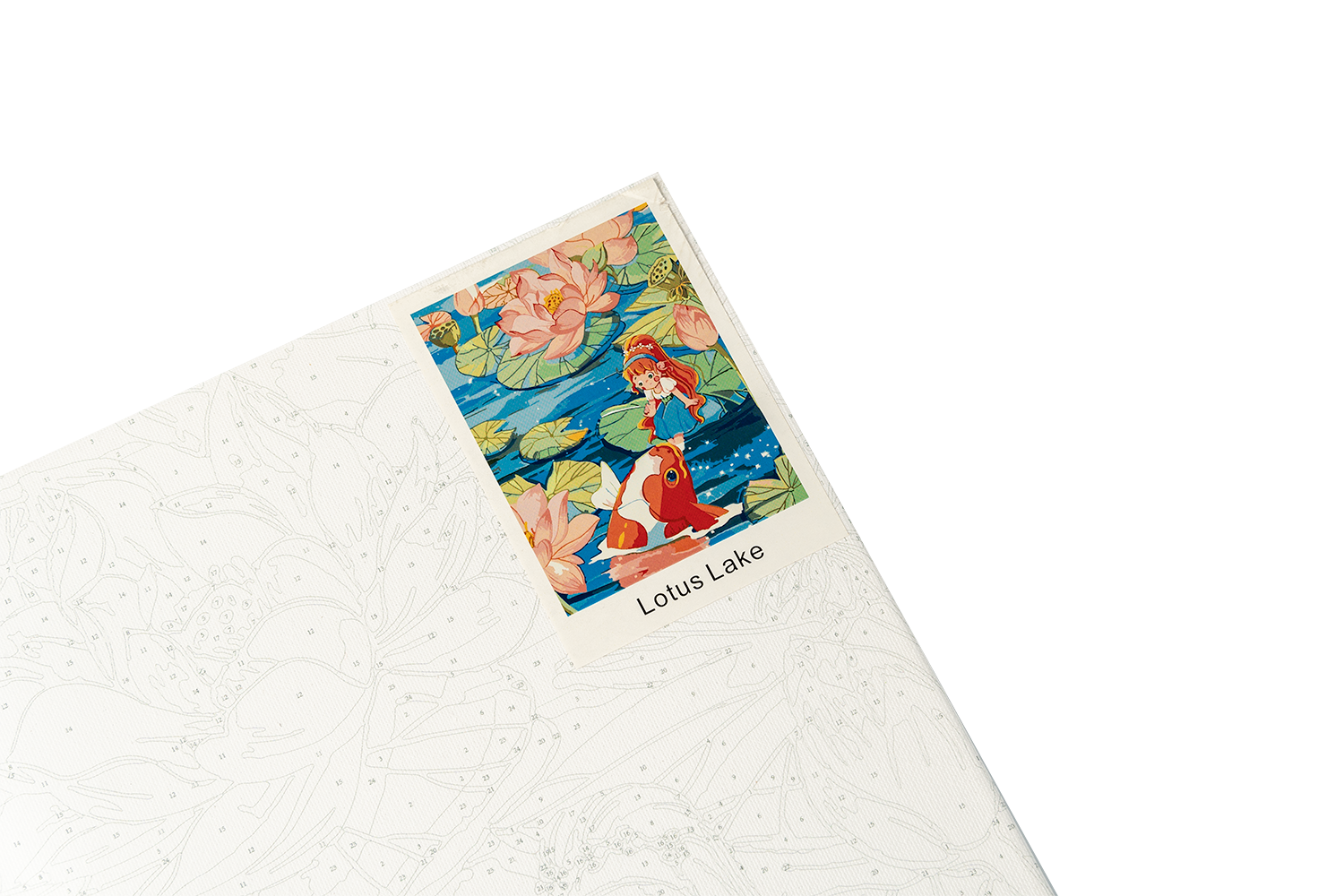 Tranh Tô Màu Số Hoá LOTUS LAKE A3-Colormate