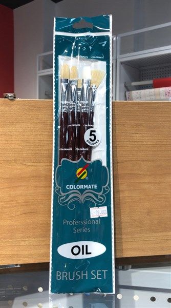 Bộ 5 cây cọ vẽ màu dầu