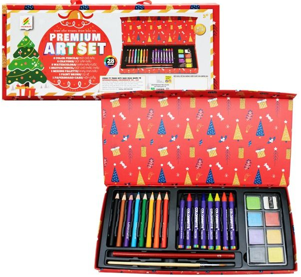 BỘ MÀU VẼ - HỘP GIẤY - M28NOEL
