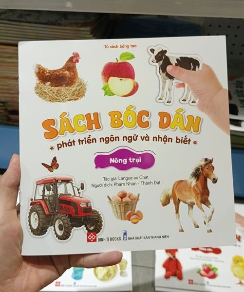 Sách bóc dán phát triển ngôn ngữ và nhận biết