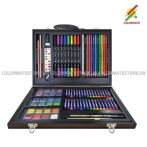 Bộ Màu Vẽ Hộp Gỗ MS-89-Colormate