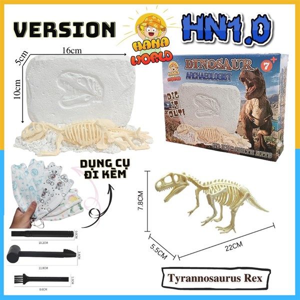 Khủng long lắp ghép 2 ( có hộp)