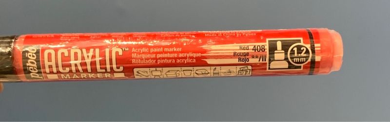 Acrylic Marker 1.2 Tip Red