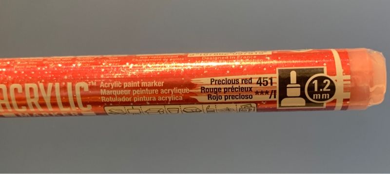 Acrylic Marker 1.2 Tip Prec Red